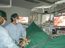 How is a laparoscopic procedure performed?